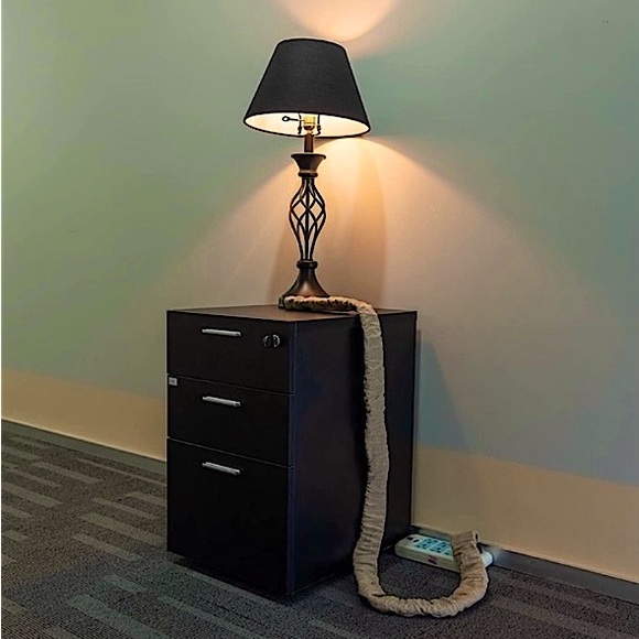 Decorative cord cover satin ruched Velcro closure antique gold - Picture 15 of 15